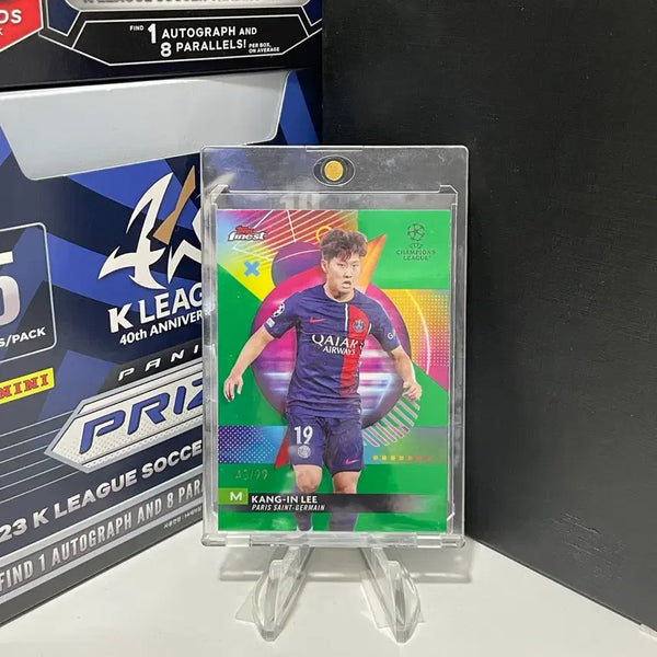 [BUNJANG] 23-24 Topps Finest PSG Lee Kang-in Green Lava Limited Edition Card / 2324 탑스파이니스트 PSG 이강인 그린라바 99한정