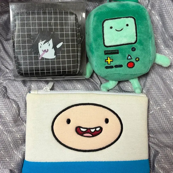 [BUNJANG] Adventure Time Marceline, BMO, Finn Pouch Bundle Set / 핀과제이크 어드벤쳐타임 굿즈 일괄