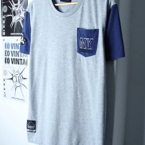[BUNJANG] MLB New York Yankees Short Sleeve T-Shirt - Gray (XL) / (XL) MLB 엠엘비 반팔 티셔츠 뉴욕양키즈 그레이 한정판-75FB
