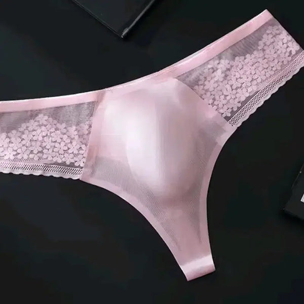 [BUNJANG] Lace Boxer Briefs (Pink, White) / 레이스 핑크 흰색  남자 팬티