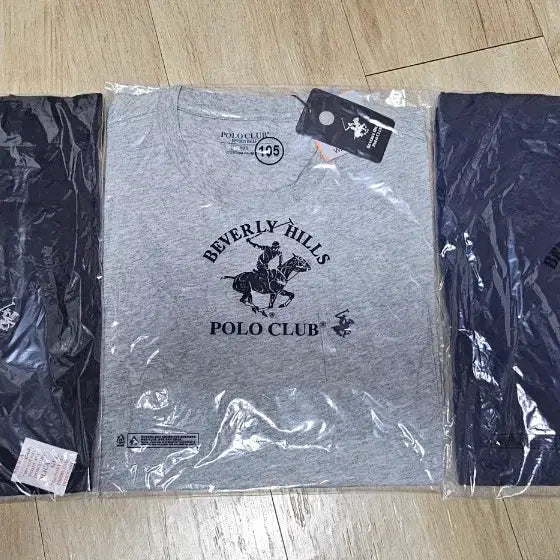 [BUNJANG] Beverly Hills Polo Club Men's Short Sleeve T-Shirts (Size 105) - Set of 3 / 베벌리힐즈 폴로 클럽 반팔티셔츠(105) 3장
