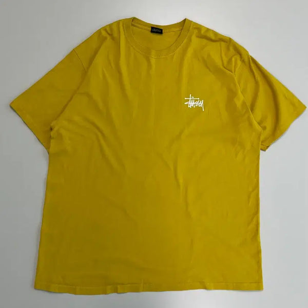 [BUNJANG] Stussy Basic T-Shirt Mustard / [정품] 스투시 베이직 스투시 티셔츠 머스타드
