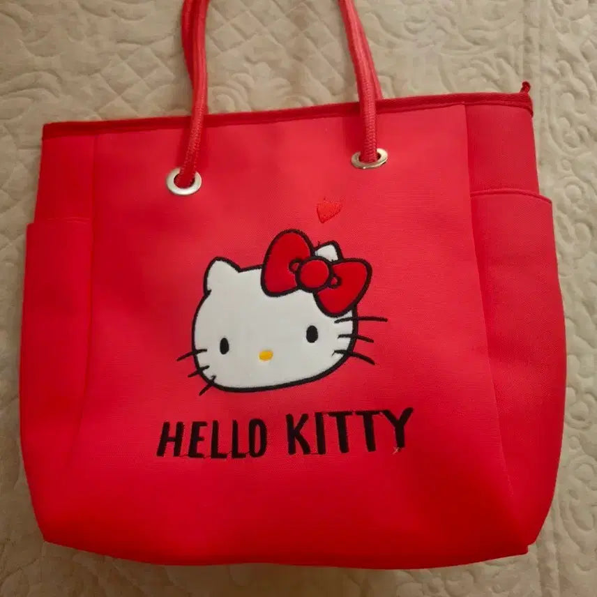 [BUNJANG] Hello Kitty Red Tote Bag / 헬로키티 레드 토트백