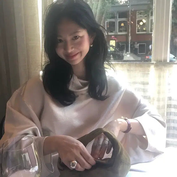 [BUNJANG] Parbel Satin Blouse / 파르벵 새틴 블라우스