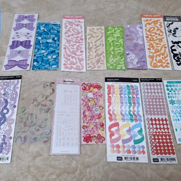 [BUNJANG] 15 Decal Stickers Set / 다꾸 폴꾸 15장 데코스티커 처분