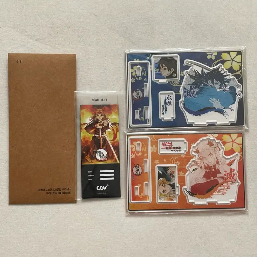 [BUNJANG] Demon Slayer 2021 Acrylic Stand Diorama Bundle Set - Giyu & Rengoku / 일괄) 귀멸의 칼날 귀칼 2021 아크릴 스탠드 디오라마 기유 렌고쿠