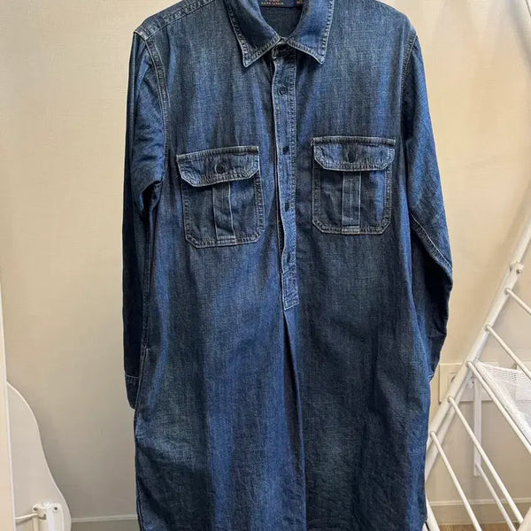[BUNJANG] Polo Ralph Lauren Denim Shirt Dress / 폴로데님원피스