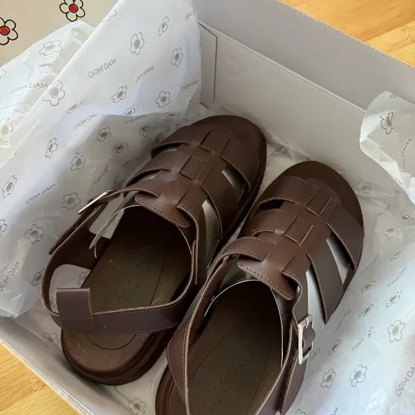 [BUNJANG] Mocmoc Terra Sandals Mahogany Men's Size 270 New / 마크모크 테라 샌들 마호가니 컬러 남성용 270 새제품