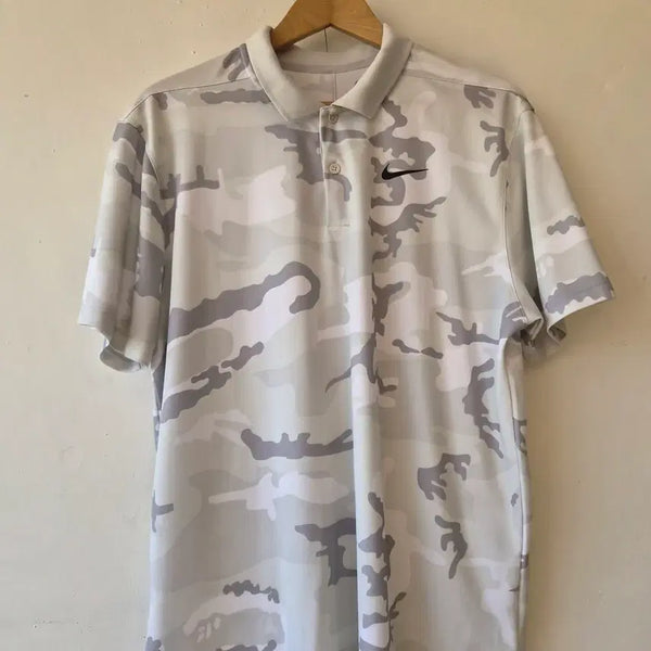 [BUNJANG] Nike Men's Military Short-Sleeve Polo T-Shirt / 나이키 남성 밀리터리 반팔PK카라티셔츠 105사이즈
