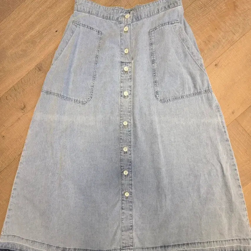 [BUNJANG] Thursday Island Denim Long Skirt / 써스데이아일랜드 데님스커트