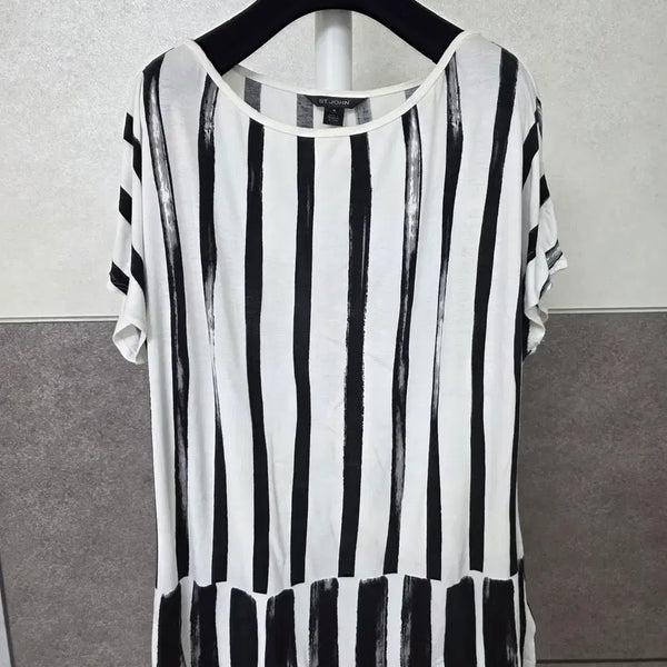 [BUNJANG] St. John Striped Short Sleeve T-Shirt (M) / ST.JOHN 센죤 반팔 티셔츠 M사이즈