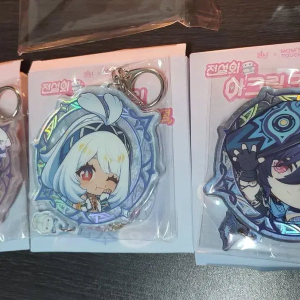 [BUNJANG] Genshin Impact Mom's Touch Collaboration Acrylic Keychain / 원신 키링 맘스터치 콜라보 아크릴 키링