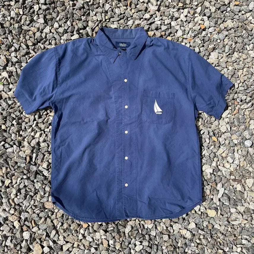 [BUNJANG] Nautica Cotton Shirt Oversized Fit / 노티카(Nautica) 코튼 셔츠 (실측확인)