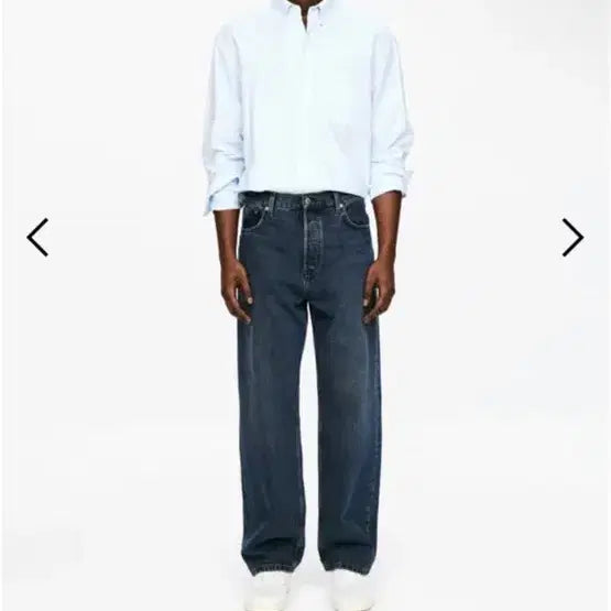 [BUNJANG] Arket Mist Fit Wide Leg Dark Blue Denim Pants / [30/32] 아르켓 arket mist 데님 팬츠 진 다크블루