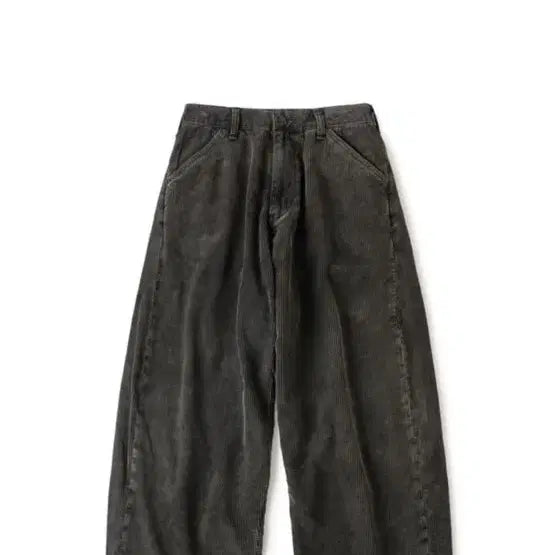 [BUNJANG] Haechingroom Wide Curve Corduroy Pants Black / [3] 해칭룸 와이드 커브 코듀로이 팬츠 블랙