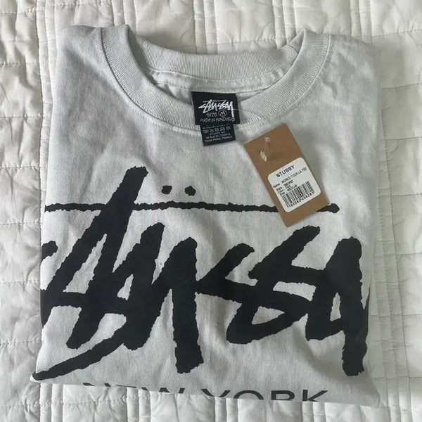 [BUNJANG] Stussy World Tour Long Sleeve Fog M / (새상품)스투시 월드투어 롱슬리브 포그 M