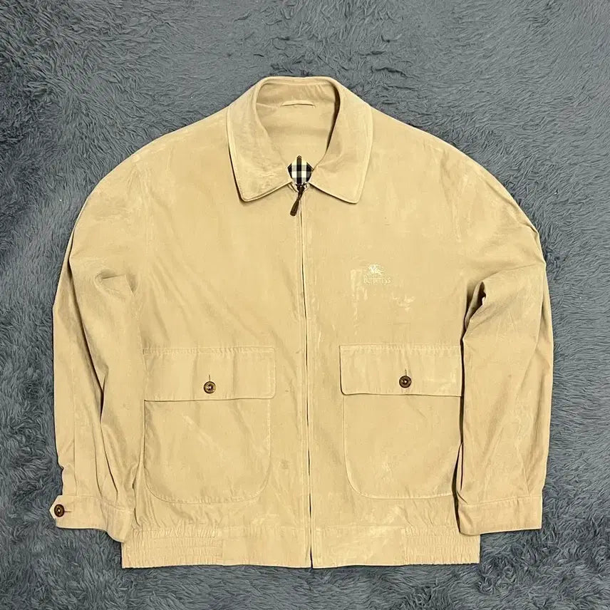 [BUNJANG] Burberry Suede Beige Jacket / 버버리 스웨이드 베이지 자켓 S