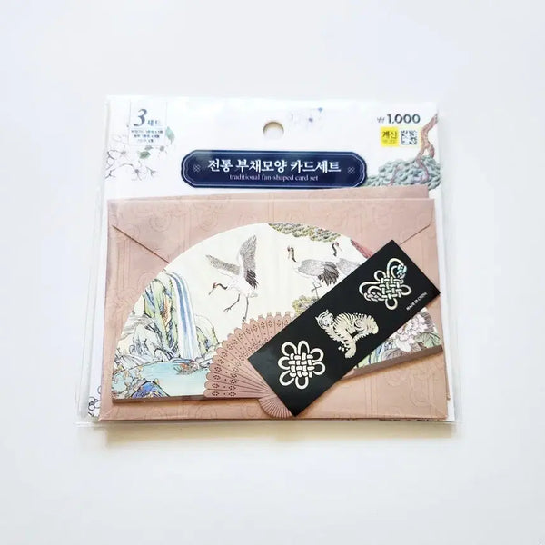 [BUNJANG] Daiso Traditional Series 3 Fan Card Set / (신상)다이소 전통시리즈3탄 부채카드 판매합니다.