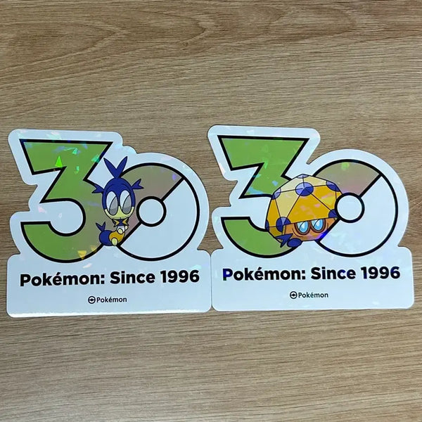 [BUNJANG] Pokemon 30th Anniversary Logo Sticker Set: Scatterbug & Spewpa / [포켓몬 30주년 기념 로고 스티커]두르지벌레, 레돔벌레