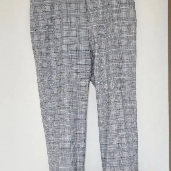 [BUNJANG] Women's Checkered Summer Slacks (29-inch) / 29)체크무늬 여성 여름 바지 29인치