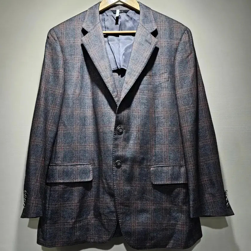 [BUNJANG] Daks Check Pattern Wool Blazer 100 / 닥스 체크 패턴 울 블레이저 100