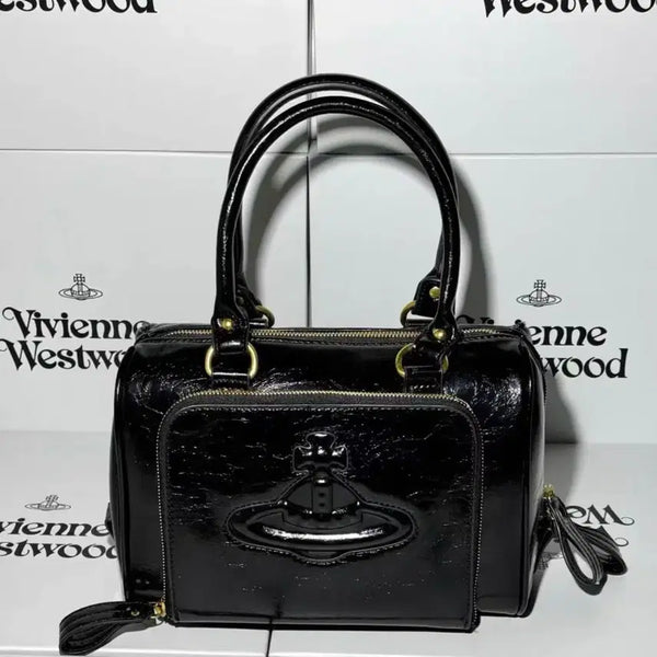 [BUNJANG] Vivienne Westwood Black Clutch Bag Shoulder Bag Silver Hardware / 비비안웨스트우드 클러치백 숄더백 블랙  은장