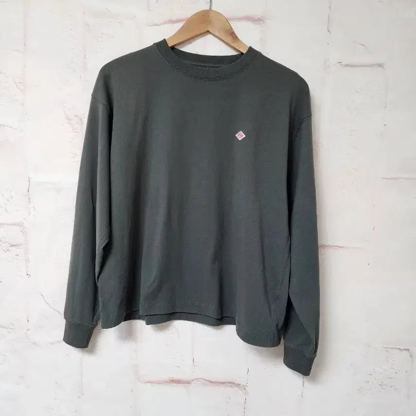 [BUNJANG] DANTON Long Sleeve Logo Patch T-Shirt / DANTON 단톤 티셔츠