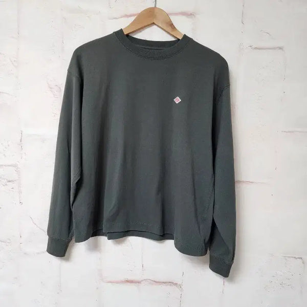 [BUNJANG] DANTON Long Sleeve Logo Patch T-Shirt / DANTON 단톤 티셔츠