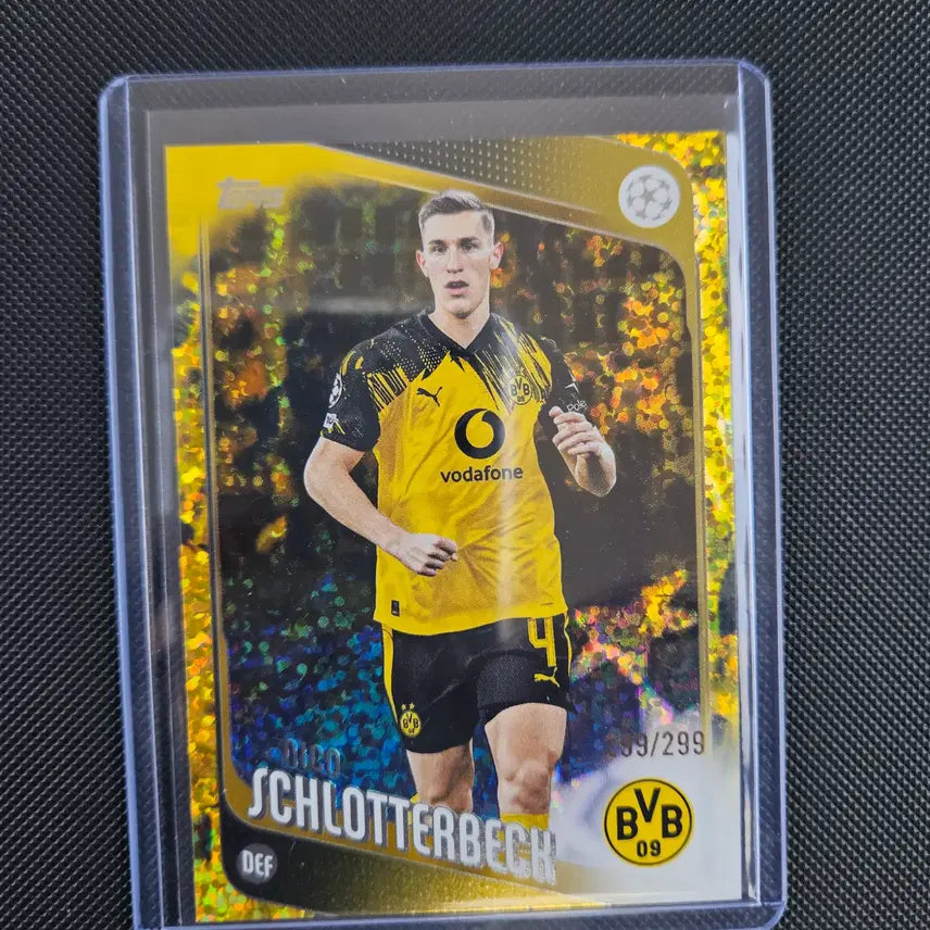 [BUNJANG] 2025 Topps UCL Dortmund Nico Schlotterbeck Yellow Speckle #/299 / 2025 탑스 UCL 도르트문트 니코 슐로터벡 옐로우 스페클 299한정