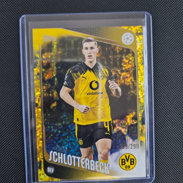 [BUNJANG] 2025 Topps UCL Dortmund Nico Schlotterbeck Yellow Speckle #/299 / 2025 탑스 UCL 도르트문트 니코 슐로터벡 옐로우 스페클 299한정