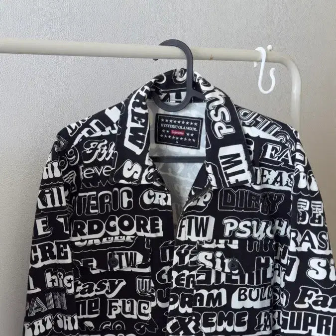 [BUNJANG] Hysteric Glamour x Supreme Black Jacket (S) / 히스테릭 글래머 x 슈프림 블랙 자켓 (s)
