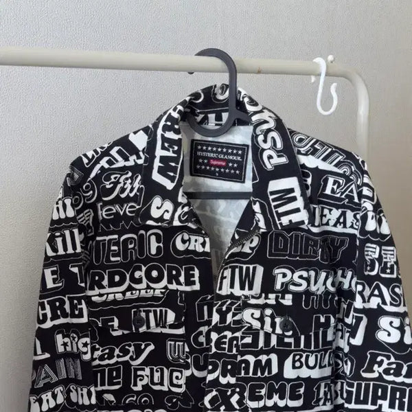 [BUNJANG] Hysteric Glamour x Supreme Black Jacket (S) / 히스테릭 글래머 x 슈프림 블랙 자켓 (s)