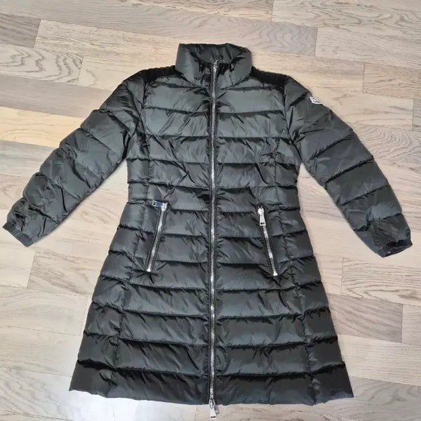[BUNJANG] Moncler Women's Long Padded Jacket - Dark Khaki / 몽클레어 여성 롱패딩 진카키