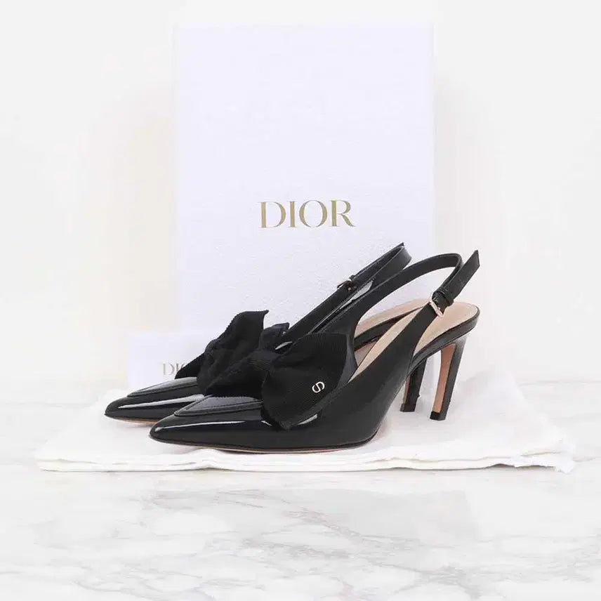 [BUNJANG] Dior Diorissimo Slingback Pumps KDV383 Size 37.5 / 디올 디오리시모 슬링백 펌프스 KDV383 37.5사이즈 8cm