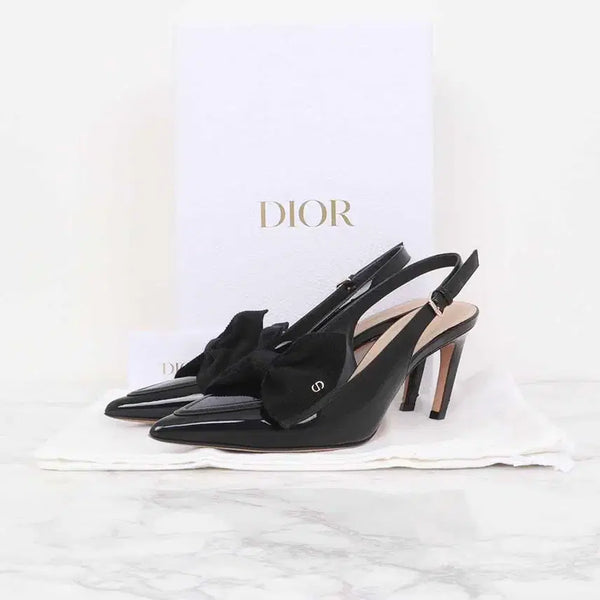 [BUNJANG] Dior Diorissimo Slingback Pumps KDV383 Size 37.5 / 디올 디오리시모 슬링백 펌프스 KDV383 37.5사이즈 8cm