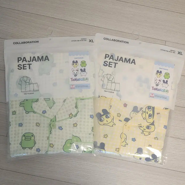[BUNJANG] SPAO Tamagotchi Characters Pajama Set XL / 스파오 주댕치 마메치 잠옷 홈웨어 파자마 구치파치 다마고치
