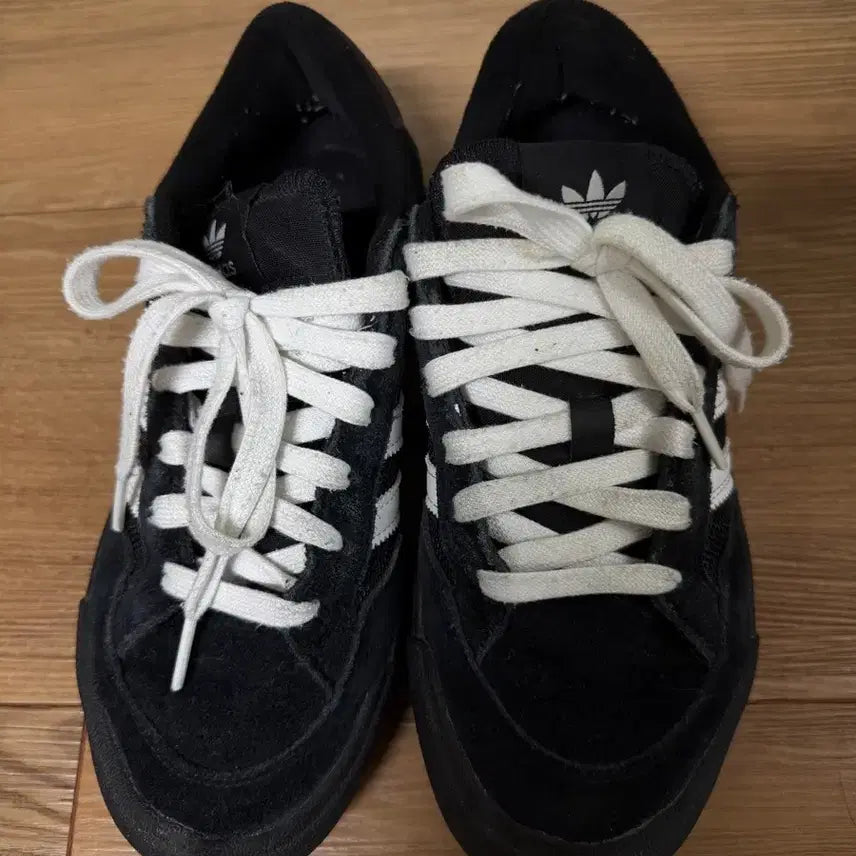 [BUNJANG] Adidas Nora Black Suede Sneakers - Size 225 / 아디다스 노라 블랙 스웨이드 운동화 225