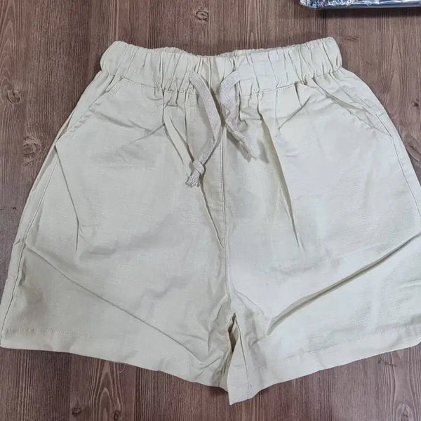[BUNJANG] Women's Summer 5-Color High-Waisted Hot Shorts with Drawstring / 5색 여성 여름 반바지 허리 밴드 스트링 핫팬츠  숏바지