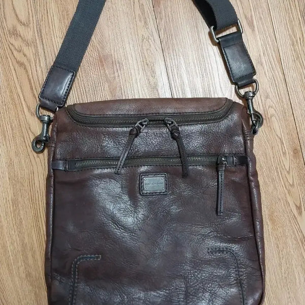 [BUNJANG] Dolce & Gabbana Burgundy Brown Leather Shoulder Bag / 돌체앤가바나 정품 버건디 브라운 가죽 숄더백입니다