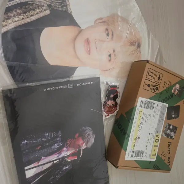 [BUNJANG] BTS V Wings Essay Book & Album Bundle / 방탄 태형 뷔 입덕 시작  윙즈 에세이북 및 앨범 세트로 고고