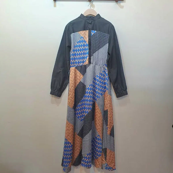 [BUNJANG] Mignon Doo Designer Brand Pattern Long Dress / 디자이너 브랜드 패턴 롱 원피스 mignon doo