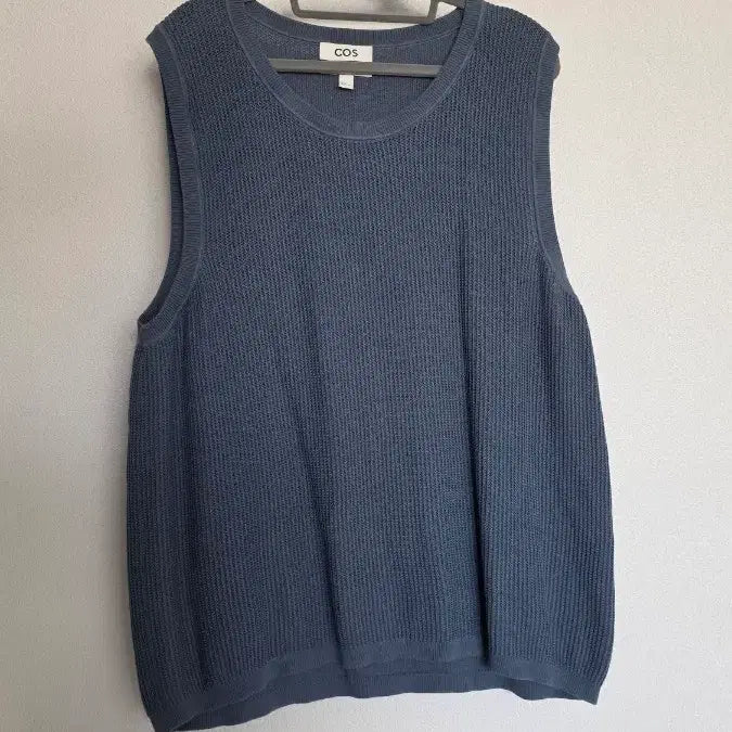 [BUNJANG] COS Blue Knit Vest XL / COS 니트 베스트 블루 XL