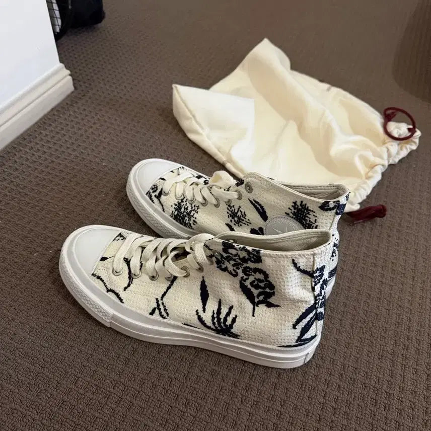[BUNJANG] Converse Chuck Taylor All Star First String Tropical High White / 컨버스 척 테일러 올스타 퍼스트 스트링 트로피컬 하이 화이트