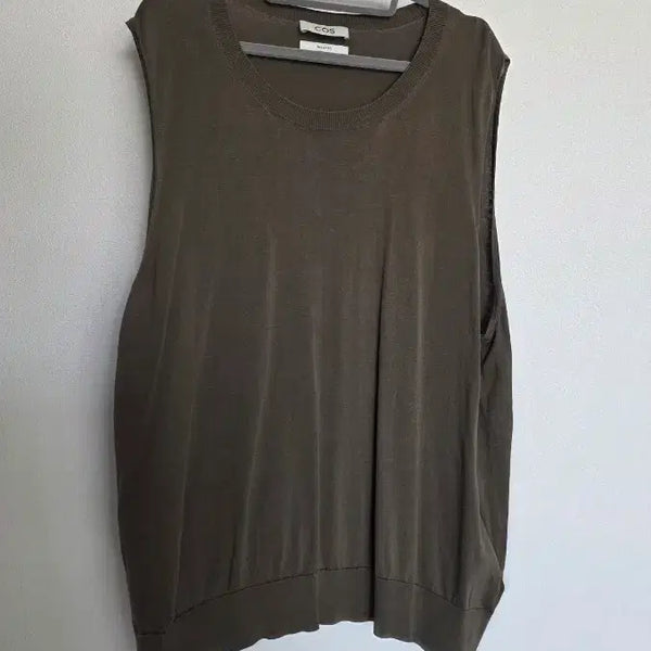 [BUNJANG] COS Relaxed Fit Sleeveless Knit Khaki XL / COS 릴렉스핏 민소매 니트 카키XL