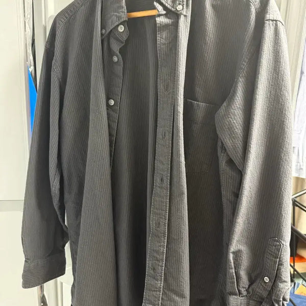 [BUNJANG] Uniqlo U Black Check Shirt / 유니클로 U 블랙 체크 셔츠