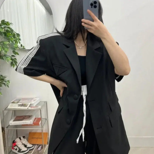 [BUNJANG] ADEL Lace Black Suit Set / 새상품)ADEL 블랙 수트