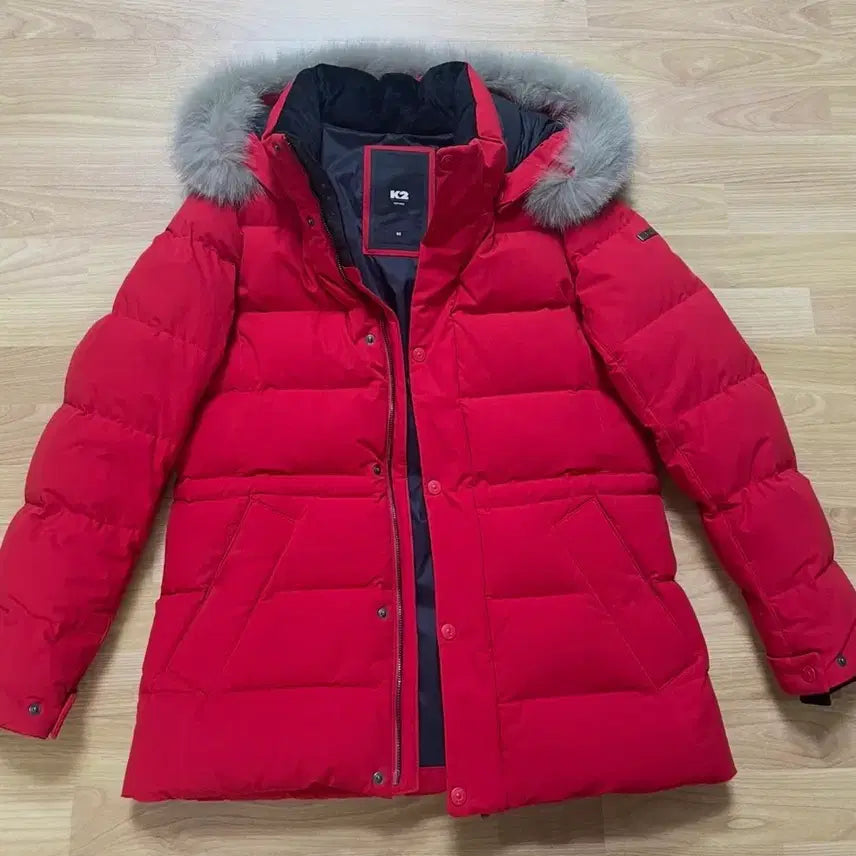 [BUNJANG] K2 Women's Goose Down Puffer Jacket / K2 케이투 여성 레드 거위 패딩 점퍼