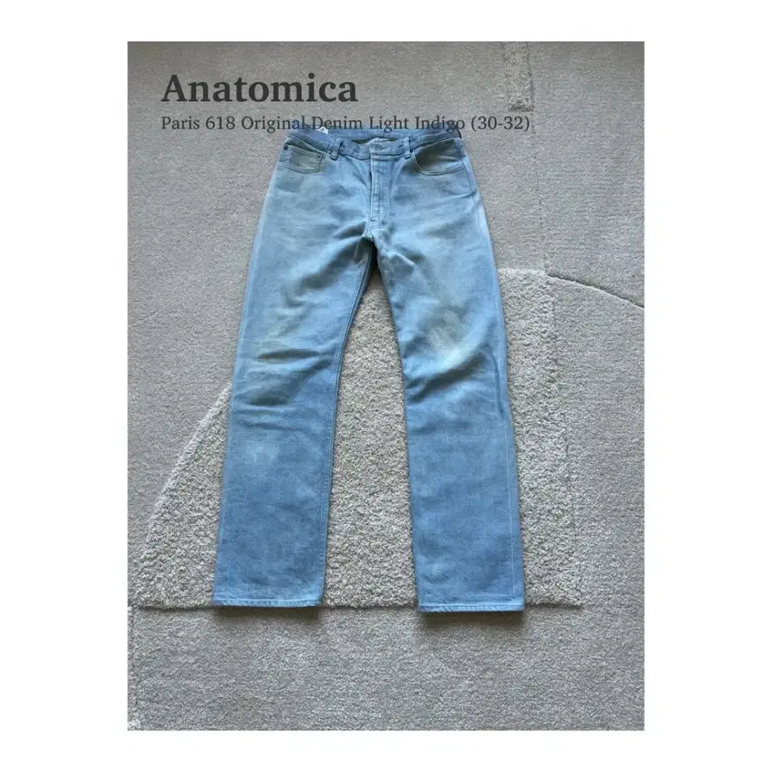 [BUNJANG] Anatomica Paris 618 Original Light Indigo Denim Jeans / 아나토미카 파리 618 오리지널 데님 연청 (31-32)