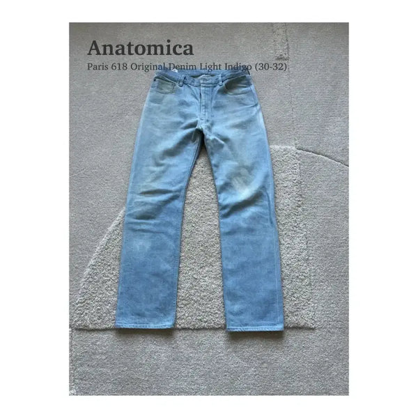 [BUNJANG] Anatomica Paris 618 Original Light Indigo Denim Jeans / 아나토미카 파리 618 오리지널 데님 연청 (31-32)