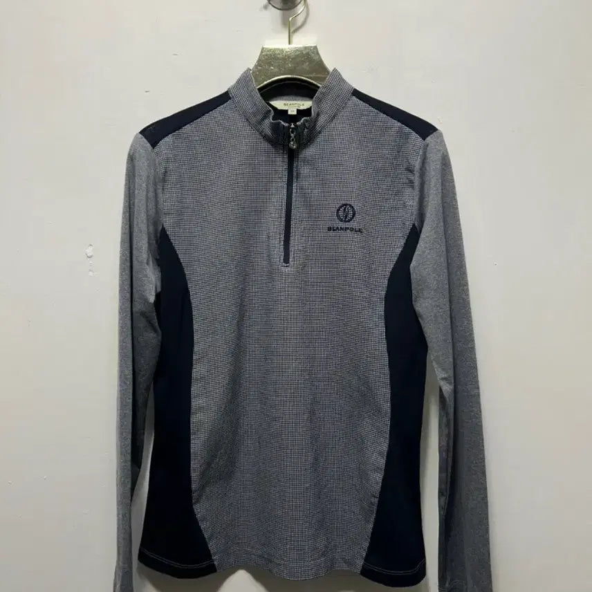[BUNJANG] Beanpole Check Pattern Long Sleeve T-Shirt / 빈폴 체크 패턴 긴팔 티셔츠 s